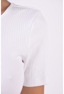 Tricou Dama Only Onlnulan Rib Short White